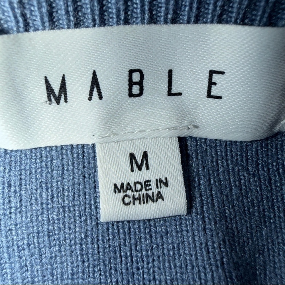 Mable Blue Cutout Midi Dress Medium - Picture 7 of 7